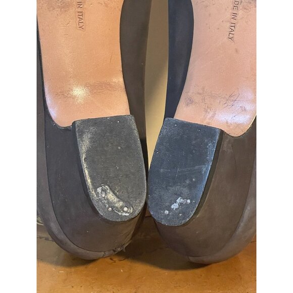 Salvatore Ferragamo Boutique Brown Leather Pumps Shoes Sz 10B (F85) - Picture 11 of 11